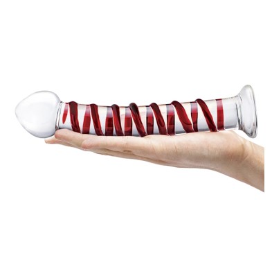 Szklane dildo - Glas Mr. Swirly 25,5 cm